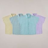  Áo sơ mi nữ dáng suông Merriman mã THWSS027 màu YELLOW 