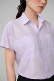  Áo sơ mi nữ dáng suông Merriman mã THWSS027 màu VIOLET 