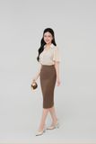  Áo sơ mi nữ ngắn tay cao cấp mã THFWSS033 chất liệu tự nhiên mềm mại 