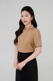  Áo sơ mi nữ ngắn tay THFWSS037 màu nâu 