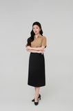  Áo sơ mi nữ ngắn tay THFWSS037 màu nâu 