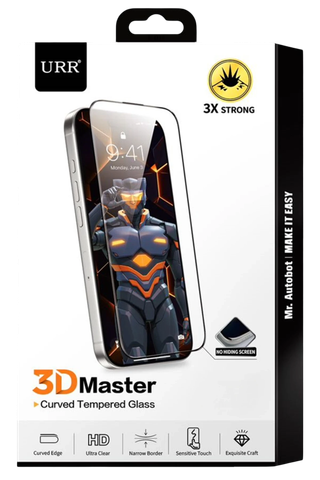  Kính cường lực trong suốt URR 3D Master cho iPhone 18 Series 