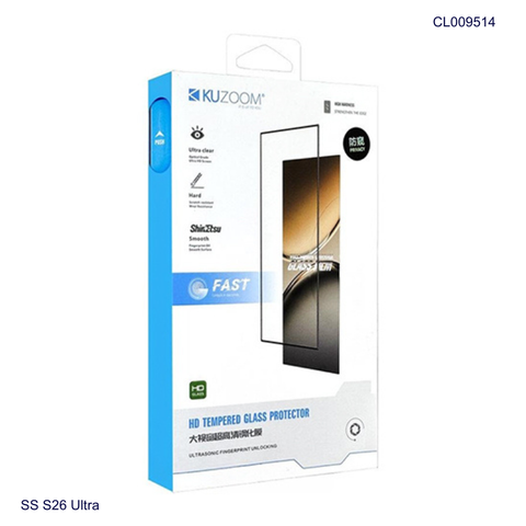  Kính cường lực Kuzoom trong suốt dành cho Samsung S26 Series 