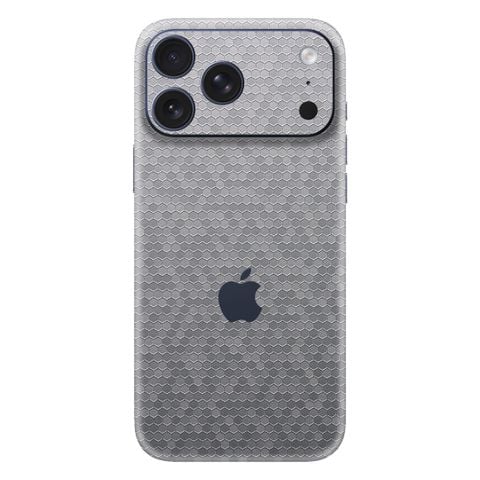  Skin iPhone Silver Gray Honeycomb 