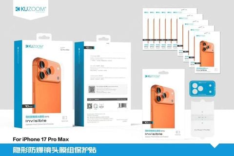 Miếng dán Film bảo vệ Camera và mặt lưng Invisible cho iPhone 17 Series 