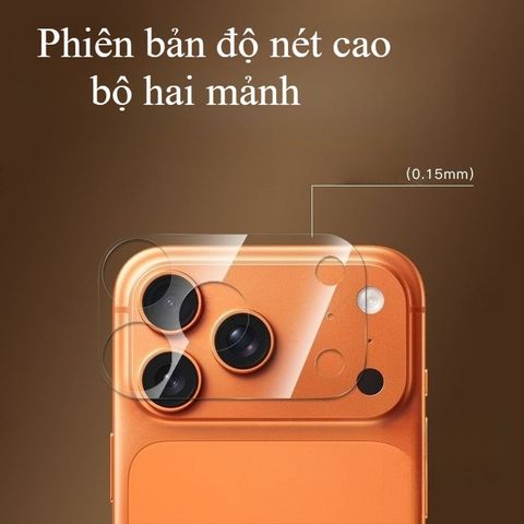  Miếng dán Film bảo vệ Camera và mặt lưng Invisible Kuzoom cho iPhone 18 Series 