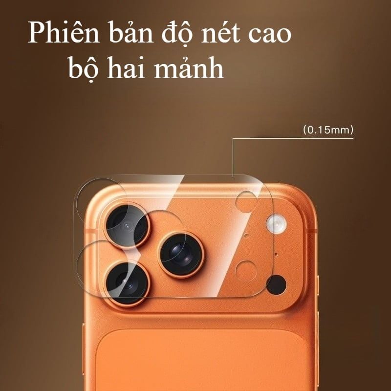  Miếng dán Film bảo vệ Camera và mặt lưng Invisible Kuzoom cho iPhone 18 Series 