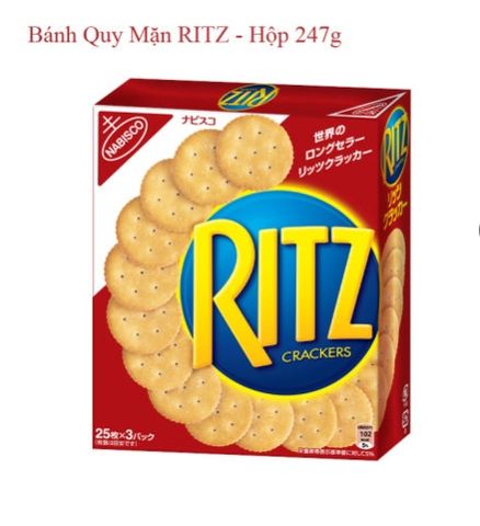 Bánh quy mặn RITZ VỊ BƠ 247g * 10 hộp/T