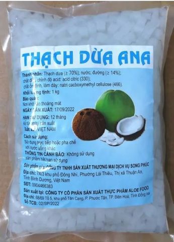 Thạch dừa non ANNA 1kg*10gói