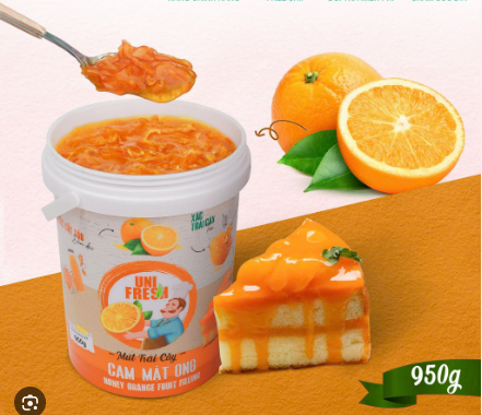 Mứt Unifresh 950gr CAM MẬT ONG - 12h/T
