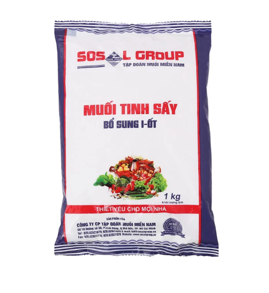 Muối tinh sấy i ốt 1kg