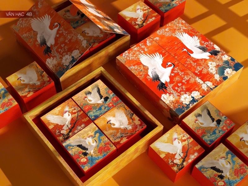 Hộp trung thu 4B 150-250g VÂN HẠC