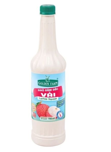 Siro Golden Farm đậm đặc VẢI 700ml - 12c/T