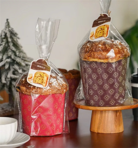 Túi kiếng Panettone TRUNG 26*34*6cm - xấp 100c