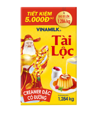 Sữa đặc pha chế Tài Lộc 1,284kg - 12h/T