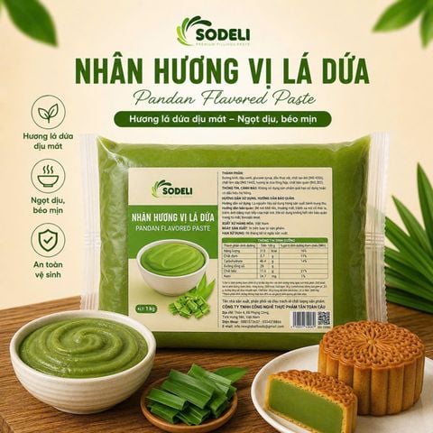 Nhân Lá Dứa SODELI 1kg*20g/T