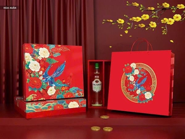 Hộp Tết HOA XUÂN 37*33*9