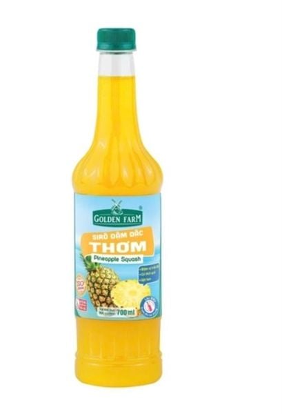 Siro Golden Farm đậm đặc THƠM 700ml - 12c/T