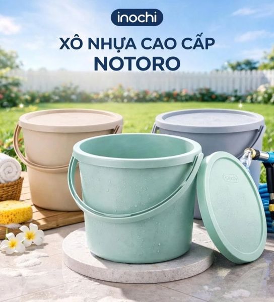 Xô nhựa trộn bột cao cấp inochi 14L