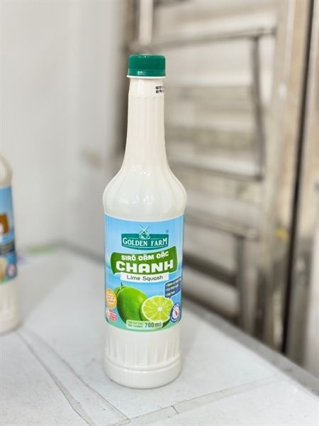 Siro Golden Farm đậm đặc CHANH XANH 700ml - 12c/T