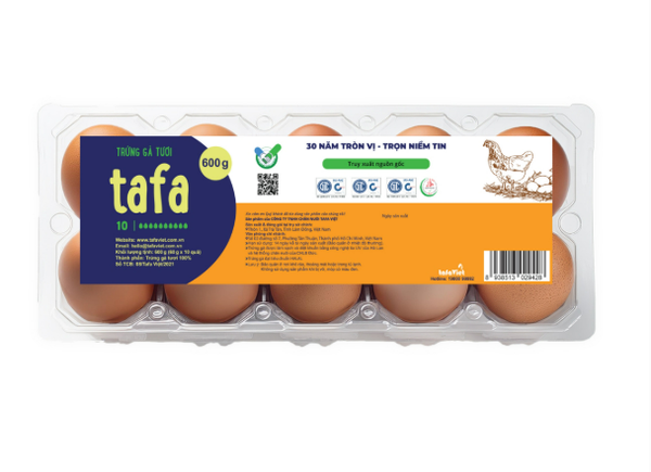 Trứng gà tươi Tafa vĩ 12 quả