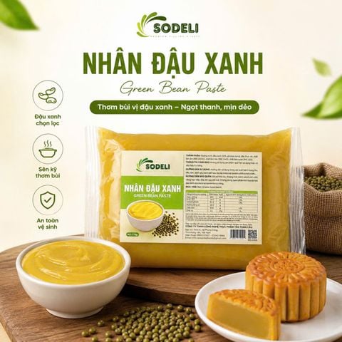 Nhân Đậu Xanh SODELI 1kg*20g/T