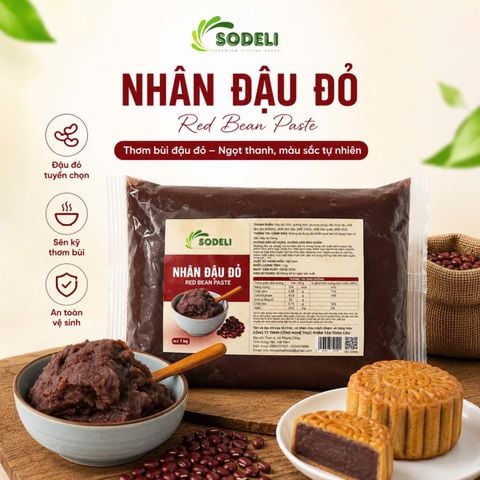 Nhân Đậu Đỏ SODELI 1kg*20g/T