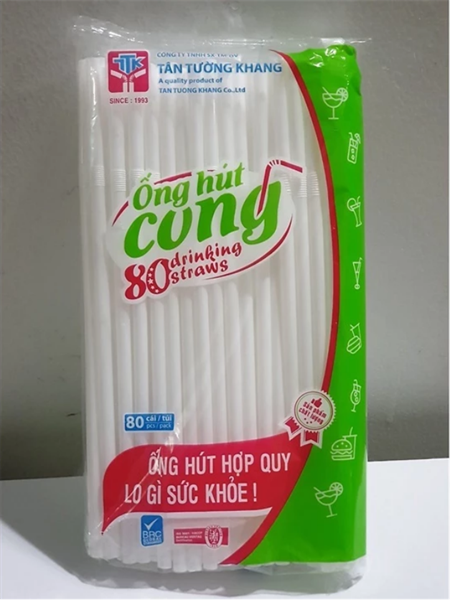 Ống hút cong nhỏ - 80c/ bịch