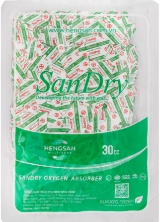 Hút ẩm xanh lá 30cc - 100c x 80g/T