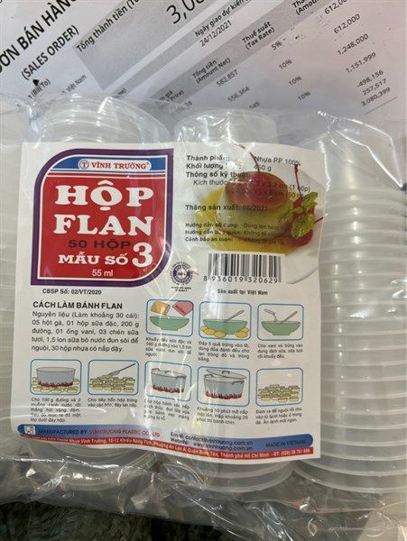 Khuôn Flan Số 3 Vĩnh Trường * 20 lốc