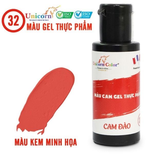 Màu Unicorn Gel 28gr CAM ĐÀO D32