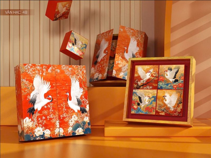 Hộp trung thu 4B 150-250g VÂN HẠC