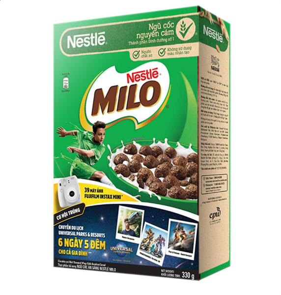 Ngũ cốc ăn sáng Milo hộp 300gr