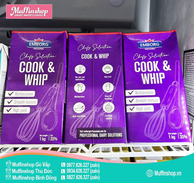Whip Cook Emborg 33% 1L - 12h/T