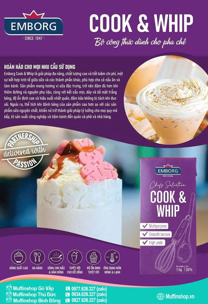 Whip Cook Emborg 33% 1L - 12h/T