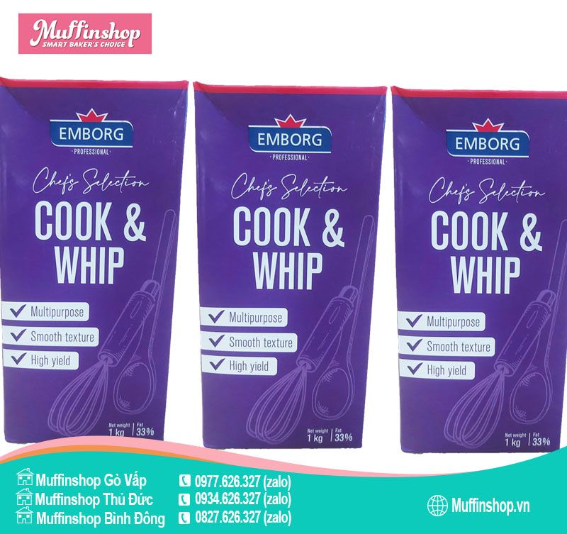 Whip Cook Emborg 33% 1L - 12h/T