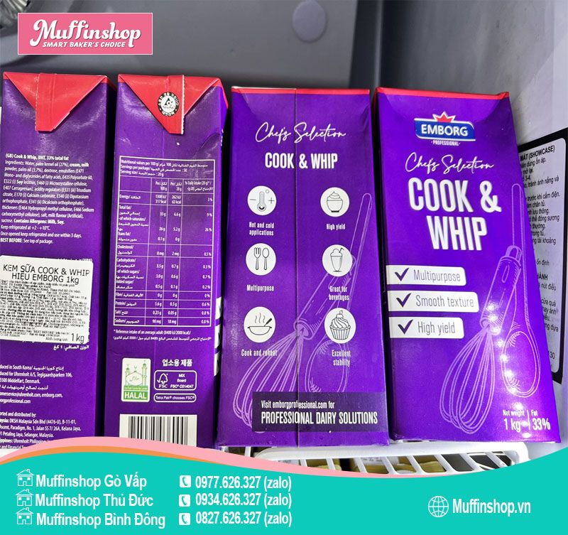 Whip Cook Emborg 33% 1L - 12h/T