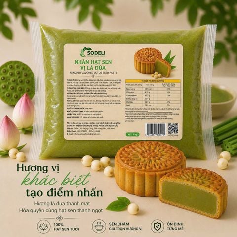 Nhân Lá Dứa Hạt Sen SODELI 1kg*20g/T