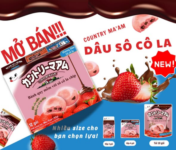 Bánh quy Nhật vị dâu - 10c/ gói