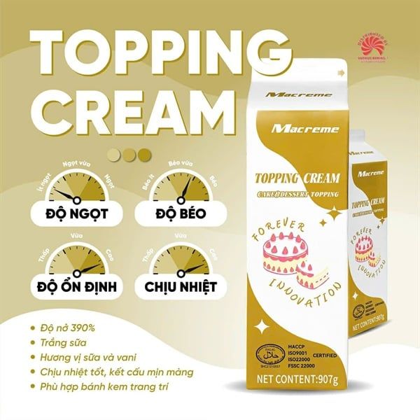 Topping Macreme Gold Buttons 1L - 12h/T