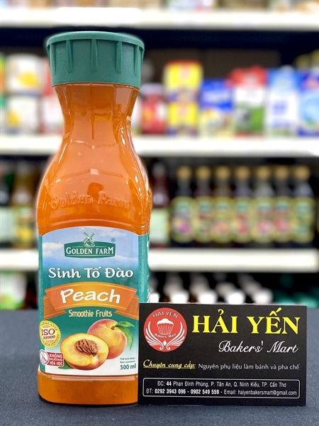 Sinh tố Golden Farm 500ml ĐÀO - 24c/T