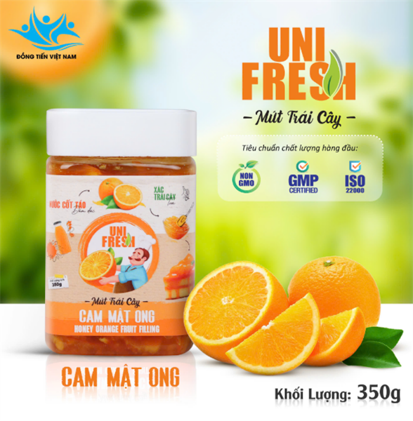 Mứt Unifresh 350gr CAM MẬT ONG - 20h/T