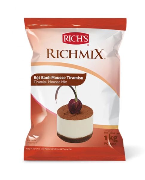 Bột trộn Mousse Tiramisu Richmix 1kg*12gói