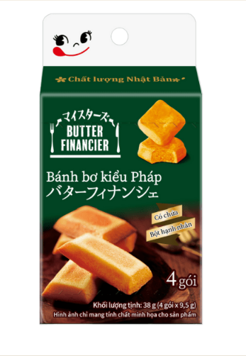 Bánh quy Nhật Financier bơ kiểu Pháp
