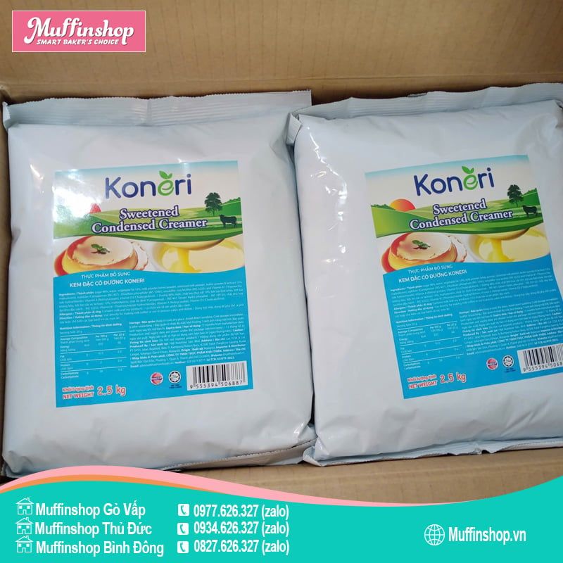 Sữa đặc Koneri gói 2.5kg - 8g/T