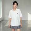 Áo sơ mi ngắn tay style Hàn H128 / TRẮNG