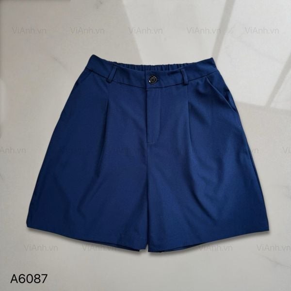 Quần đùi ống rộng xuất Hàn / Size: M / XANH NAVY