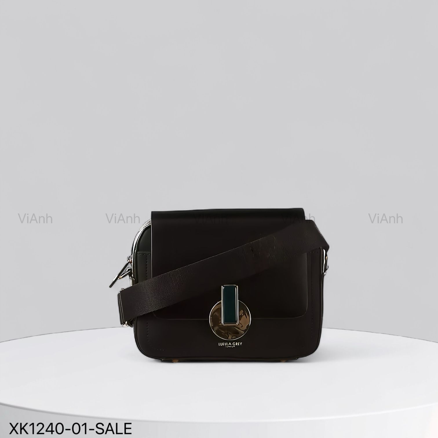 Túi xách xuất Âu chữ nhật đeo chéo / 22x17 / ĐEN