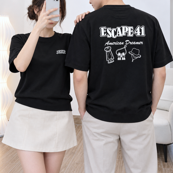 Áo thun ngắn tay in chữ style Hàn / H181 H182 H183
