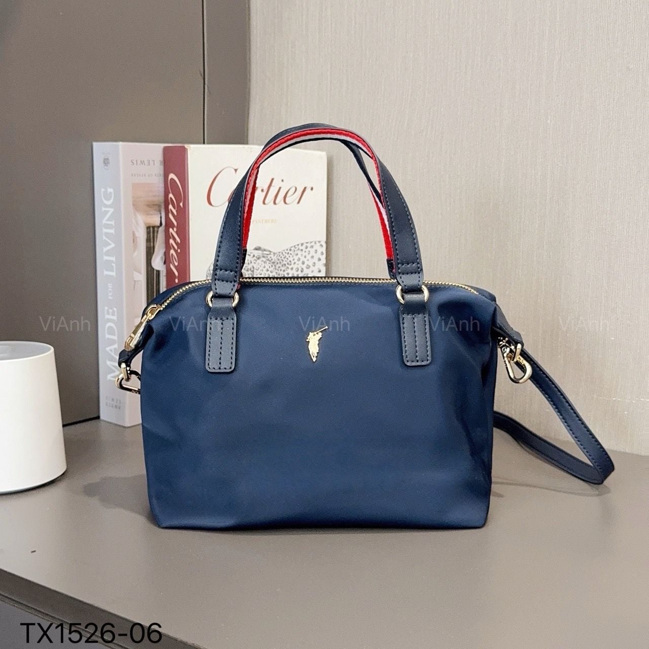 Túi xách P26 phom cánh dơi xách tay TX1526 / m25 đ22 c17 / XANH